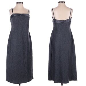 Vintage BCBG Maxazria Spaghetti Strap Dress Wool Midi 90s Y2K‎ Fall